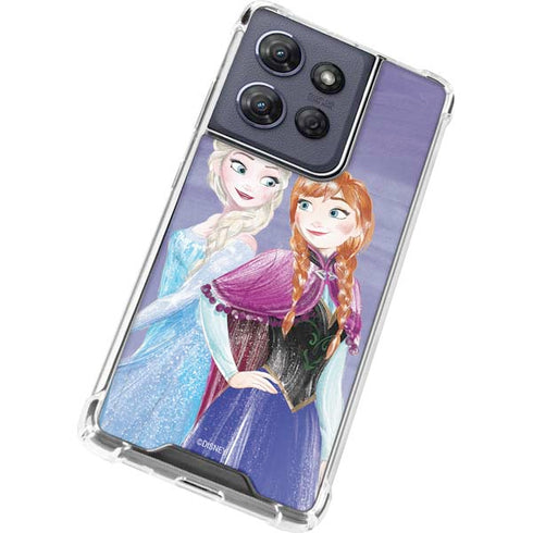 Disney Frozen Elsa and Anna Sisters Art Moto G Play 5G (2025) Clear Case