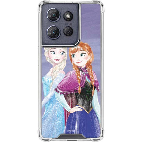 Disney Frozen Elsa and Anna Sisters Art Moto G Power 5G (2025) Clear Case