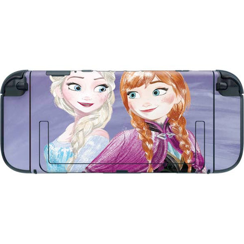 Disney Frozen Elsa and Anna Sisters Art Nintendo Switch 2 (2025) with Joy-Con Skin