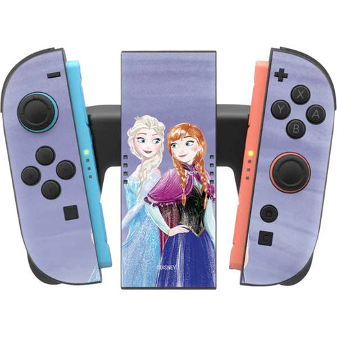 Disney Frozen Elsa and Anna Sisters Art Nintendo Switch 2 (2025) Joy-Con Controller Skin