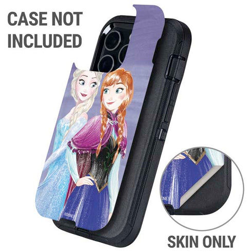 Disney Frozen Elsa and Anna Sisters Art Otterbox Defender iPhone Skin