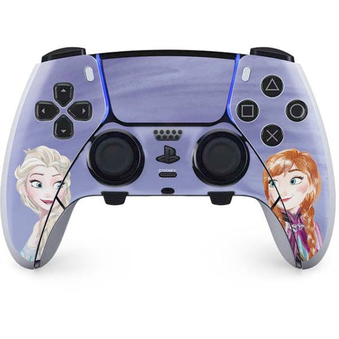 Disney Frozen Elsa and Anna Sisters Art PS5 DualSense Edge Pro Controller Skin