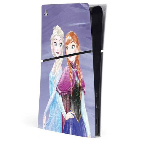Disney Frozen Elsa and Anna Sisters Art PlayStation PS5 Skins