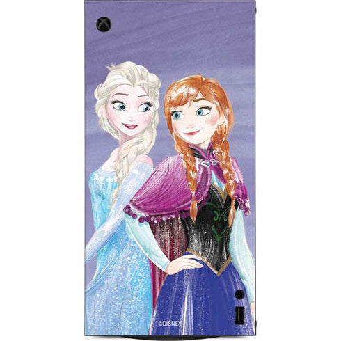 Disney Frozen Elsa and Anna Sisters Art XBox Series X Digital Edition Console Skin