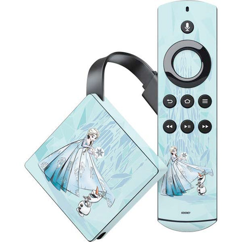 Disney Frozen Elsa and Olaf Art Amazon Fire TV Skin