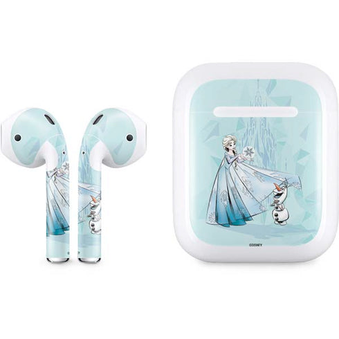 Disney Frozen Elsa and Olaf Art Apple AirPods Skin
