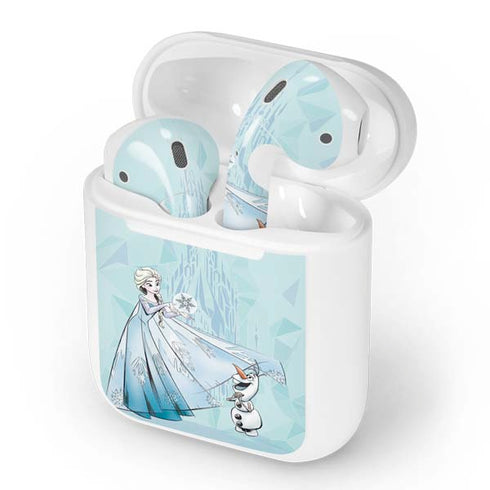 Disney Frozen Elsa and Olaf Art Apple AirPods Skin