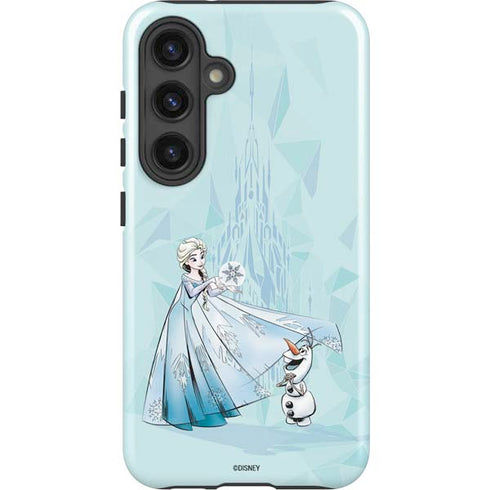 Disney Frozen Elsa and Olaf Art Galaxy S25 Plus Impact Case