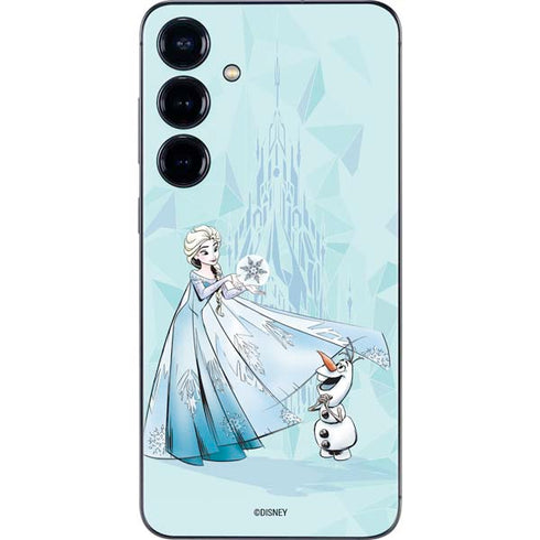 Disney Frozen Elsa and Olaf Art Galaxy S24 Skin