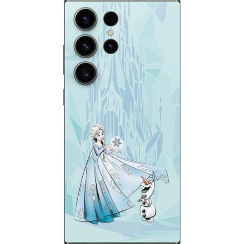 Disney Frozen Elsa and Olaf Art Galaxy S25 Ultra Skin