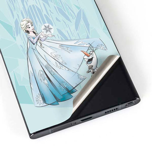 Disney Frozen Elsa and Olaf Art Galaxy S24 Ultra Skin