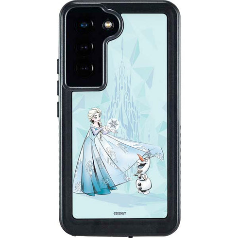 Disney Frozen Elsa and Olaf Art Galaxy S24 Waterproof Case