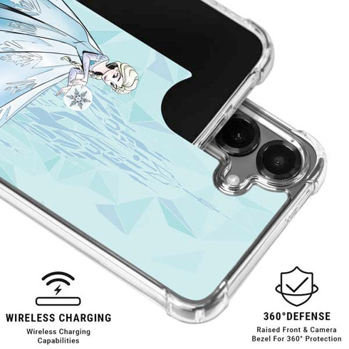 Disney Frozen Elsa and Olaf Art Galaxy S26 Clear Case