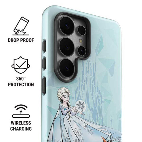 Disney Frozen Elsa and Olaf Art Galaxy S26 Ultra Impact Case
