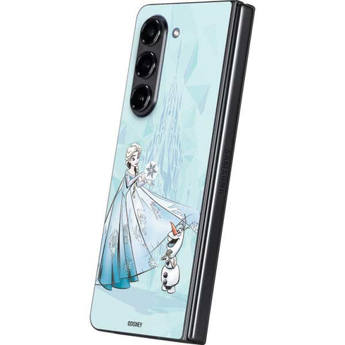 Disney Frozen Elsa and Olaf Art Galaxy Z Fold5 5G Skin