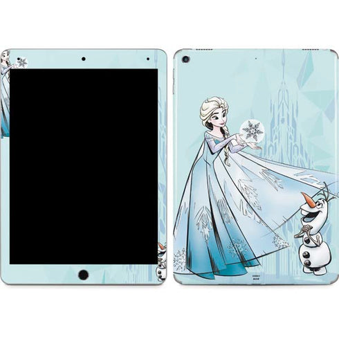 Disney Frozen Elsa and Olaf Art iPad Skins