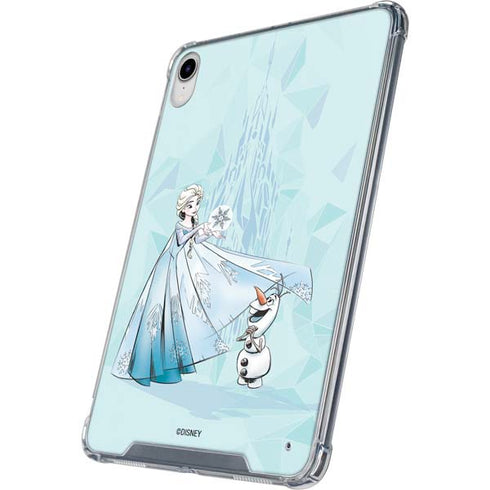 Disney Frozen Elsa and Olaf Art iPad 11th Gen (2025) Clear Case
