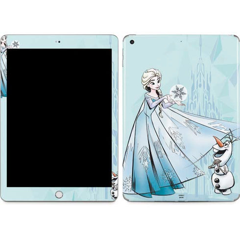Disney Frozen Elsa and Olaf Art Apple iPad Skin