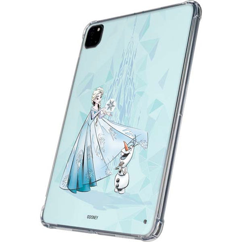 Disney Frozen Elsa and Olaf Art iPad Pro 11in (2024) Clear Case