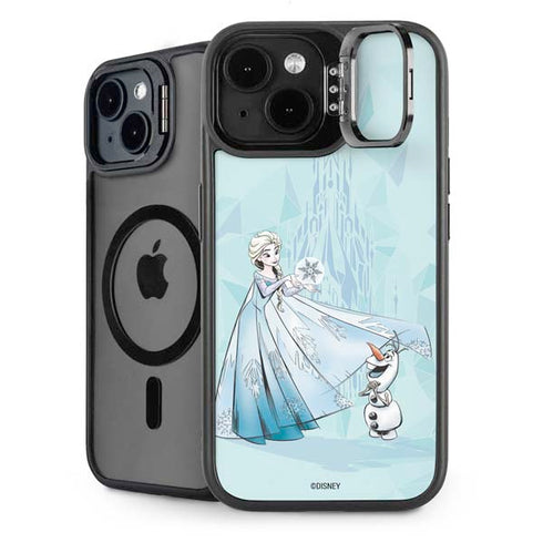 Disney Frozen Elsa and Olaf Art iPhone 15 Kickstand Case