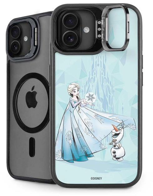Disney Frozen Elsa and Olaf Art iPhone 16 Kickstand Case