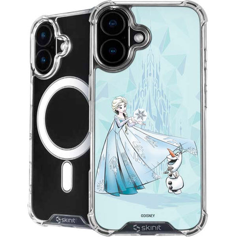 Disney Frozen Elsa and Olaf Art iPhone 16 MagSafe Case