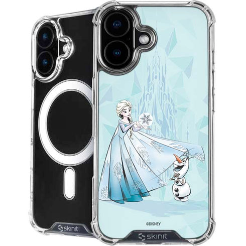 Disney Frozen Elsa and Olaf Art iPhone 16 Plus MagSafe Case