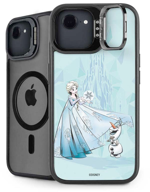 Disney Frozen Elsa and Olaf Art iPhone 16e Kickstand Case