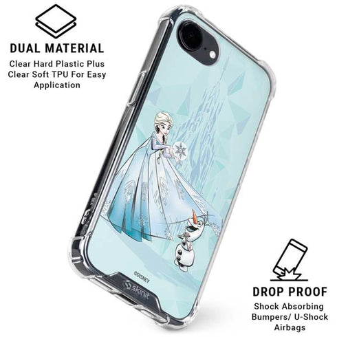 Disney Frozen Elsa and Olaf Art iPhone 16e Clear Case