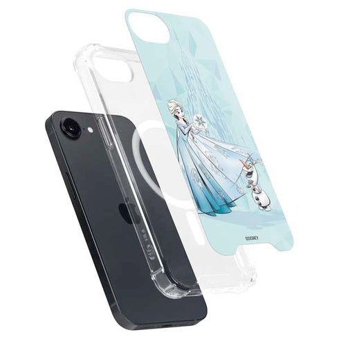 Disney Frozen Elsa and Olaf Art iPhone 16e MagSafe Case