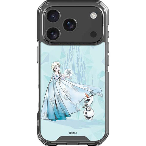 Disney Frozen Elsa and Olaf Art iPhone 18 Pro Clear Case