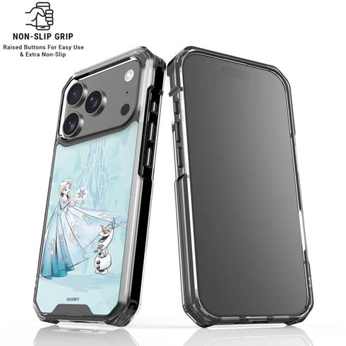 Disney Frozen Elsa and Olaf Art iPhone 18 Pro Clear Case