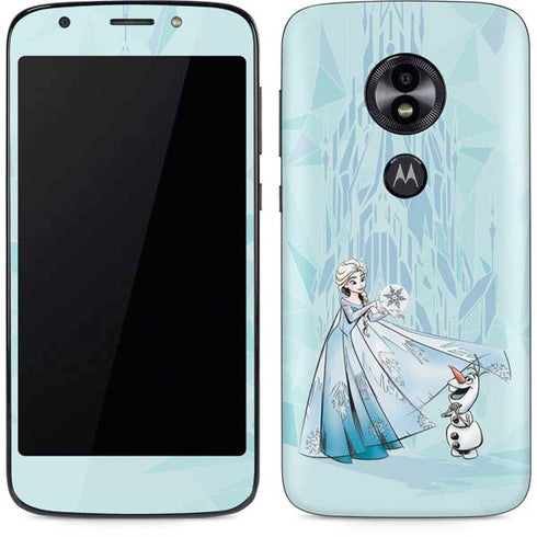 Disney Frozen Elsa and Olaf Art Moto E5 Play Skin