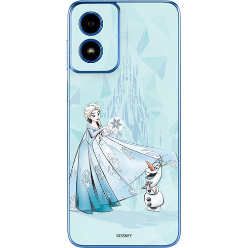 Disney Frozen Elsa and Olaf Art Moto G Play 4G (2024) Skin