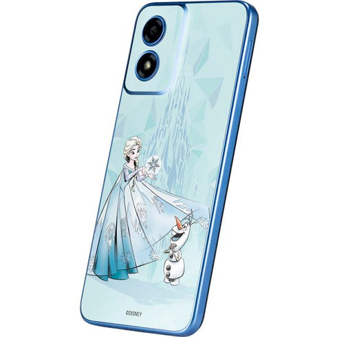 Disney Frozen Elsa and Olaf Art Moto G Play 4G (2024) Skin