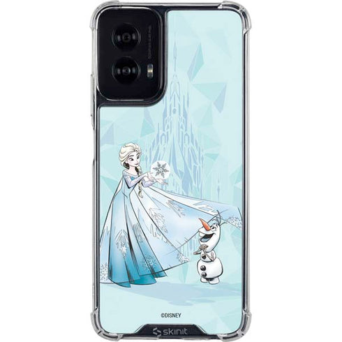 Disney Frozen Elsa and Olaf Art Moto G Power 5G (2024) Clear Case