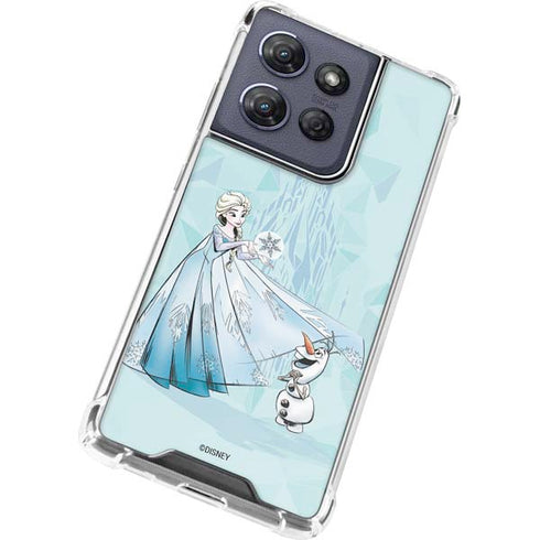 Disney Frozen Elsa and Olaf Art Moto G Power 5G (2025) Clear Case