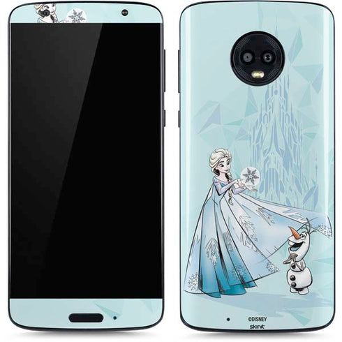 Disney Frozen Elsa and Olaf Art Moto G6 Skin