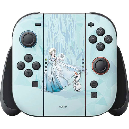 Disney Frozen Elsa and Olaf Art Nintendo Switch 2 (2025) Joy-Con Controller Skin
