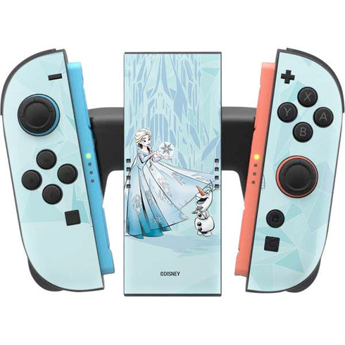 Disney Frozen Elsa and Olaf Art Nintendo Switch 2 (2025) Joy-Con Controller Skin