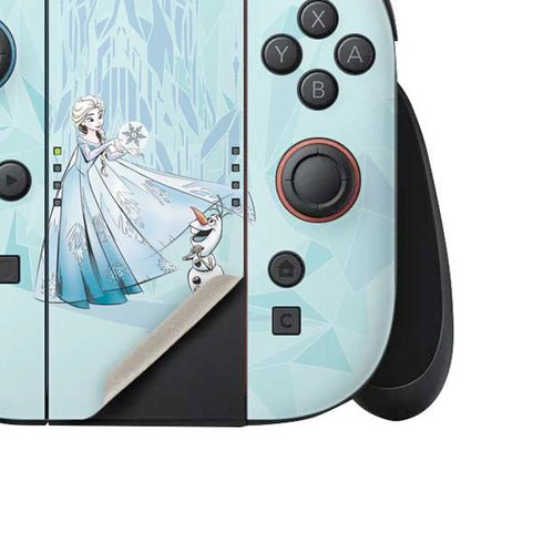 Disney Frozen Elsa and Olaf Art Nintendo Switch 2 (2025) Joy-Con Controller Skin