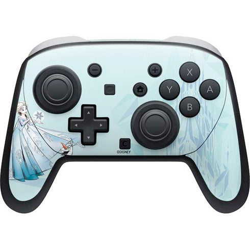 Disney Frozen Elsa and Olaf Art Nintendo Switch 2 (2025) Pro Controller Skin