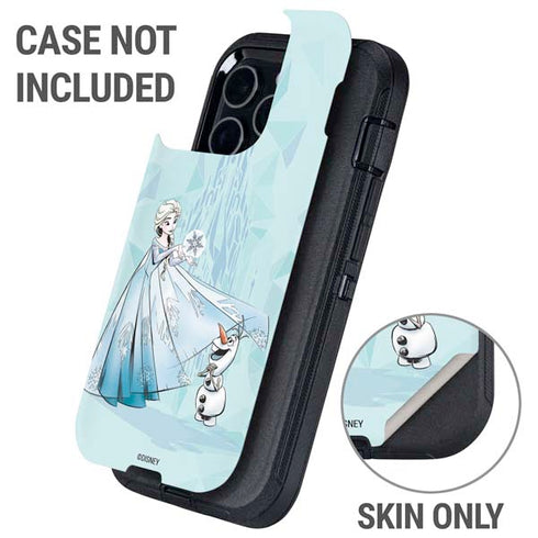 Disney Frozen Elsa and Olaf Art Otterbox Defender iPhone Skin