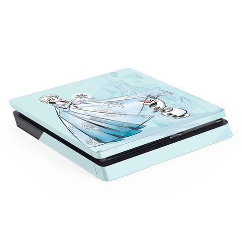 Disney Frozen Elsa and Olaf Art PS4 Slim Skin