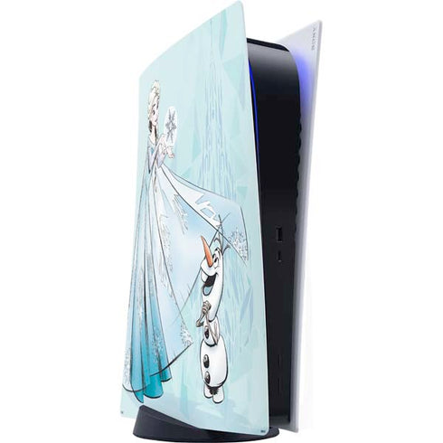 Disney Frozen Elsa and Olaf Art PlayStation PS5 Skins