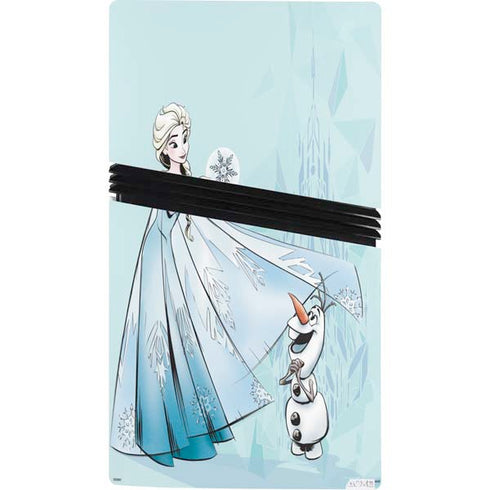 Disney Frozen Elsa and Olaf Art PS5 Pro Bundle Skin
