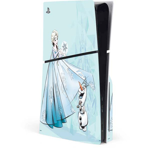 Disney Frozen Elsa and Olaf Art PlayStation PS5 Skins