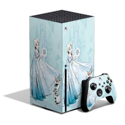 Disney Frozen Elsa and Olaf Art Xbox Series X Skins