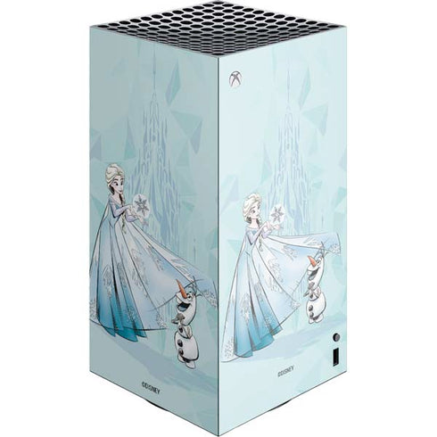 Disney Frozen Elsa and Olaf Art XBox Series X Digital Edition Console Skin