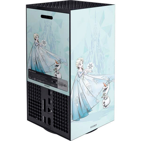 Disney Frozen Elsa and Olaf Art XBox Series X Digital Edition Console Skin